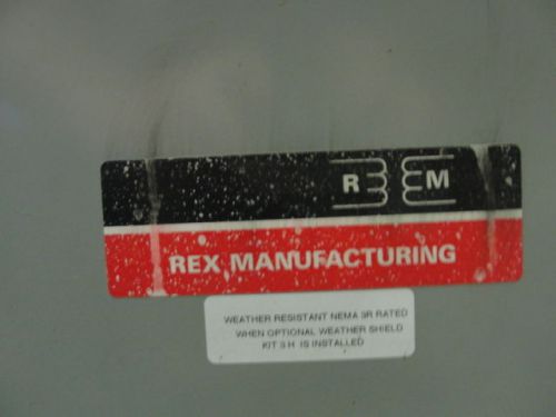 Rex Manufacturing Transformer, 3 ph, 9 KVA, Prim 208 Delta, Secondary 220Y/127.