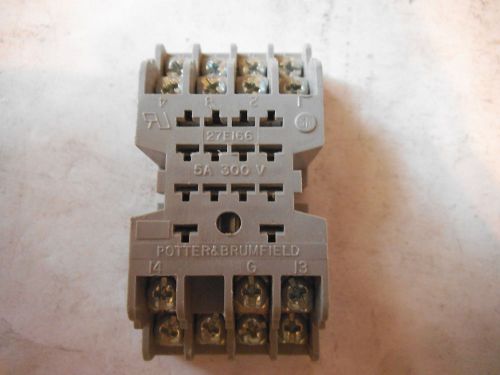 Potter &amp; brumfield 27ei66 5 amp 300 v volt relay socket - used for sale