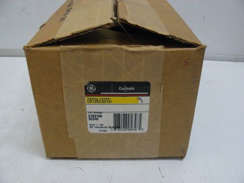 New general electric cr120c33141 industrial control relay 300 volt ac 10 amp max for sale