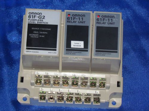 OMRON 61F-G2 / 61F-11 FLOATLESS LEVEL SWITCH / RELAY