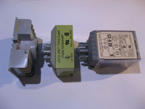 Timer relay assembly multicomat ct2-e20/h relco c2-a 20 w. octal base used for sale