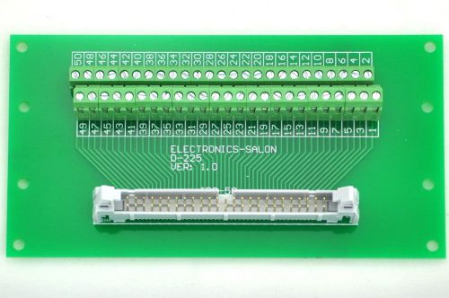 Idc50 2x25 pins 0.1&#034; male header breakout board, terminal block. for sale