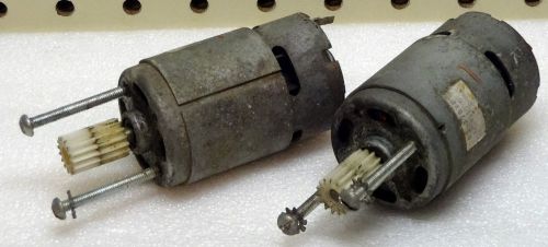 DC ELECTRIC MOTORS REMOVED FROM A CHLD’S BATTERY OPERATED RIDING CAR