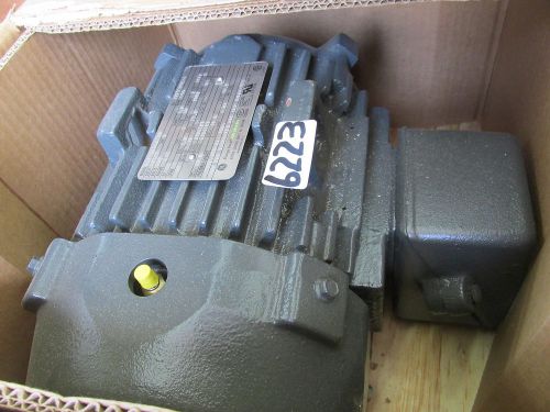 GE 5 HP 460 VAC Electric Motor 5KS184XAA208 184T 1755 RPM TEFC Cast Iron NEW