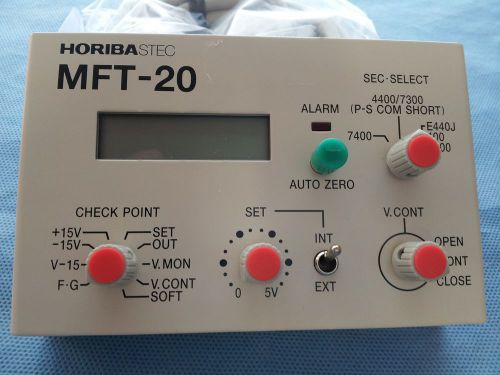 Stec MFT-20 MFC SEC Mass Flow Controller Tester Checker MFT20 w/ Adapter Cable