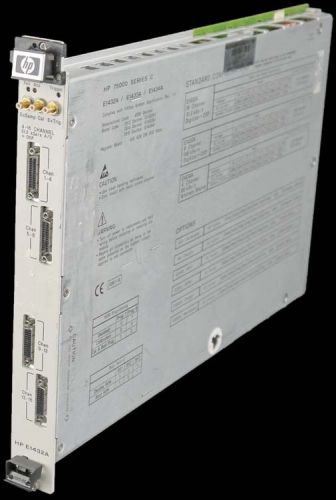 Hp e1432a 4-16channel 51.2ksa/s a/d digitizer +dsp vxi plug-in module c-size for sale