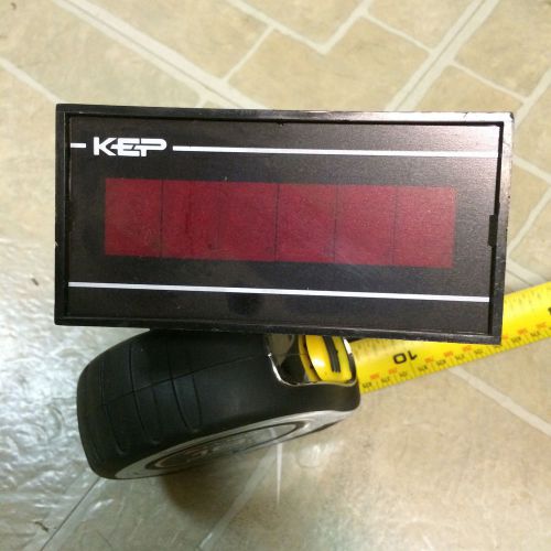 Kessler-Ellis KEP Digital Counter Panel Meter 6 Digit  #PCA 99B7  Warranty