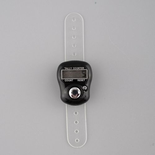Hot 5 digit digital lcd hand finger ring tally counter for golf school for sale