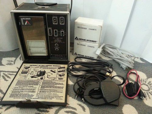 AMPROBE Recorder 150/300/600 AC Volts 15/60/150/300 Amps with 300SVA Charts