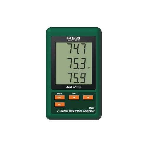 Extech sd200 3-channel temperature datalogger with sd card for sale