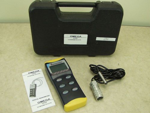 Omega hhp4205 digital manometer 8205 w/electrojet sheffield 50011222/.020xxair for sale
