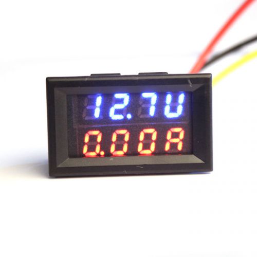 Dual LED DC Digital Ammeter Voltmeter LCD Panel Amp Volt Meter 10A 30V Hottest