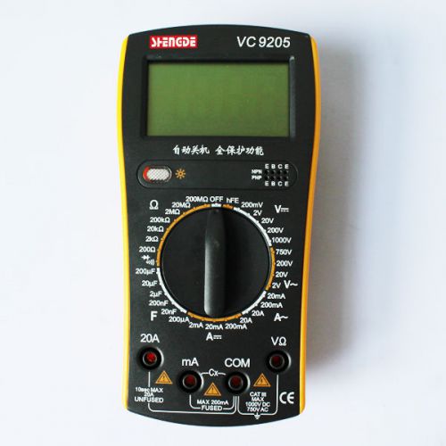 Quality capacitor capacitance 31/2 digit lcd screen tester meter vc9205 for sale