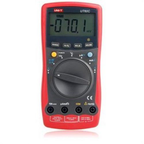 Uni-t ut60c modern lcd digital multimeters dc ac volt amp ohm temperature teste for sale
