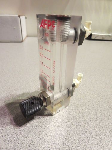 Accura afp flow meter rotameter - acrylic w/ hardware in/out threads for sale
