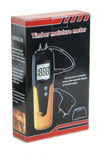 Dt-129 industrial wide range digital wood timber moisture temperature meter new for sale