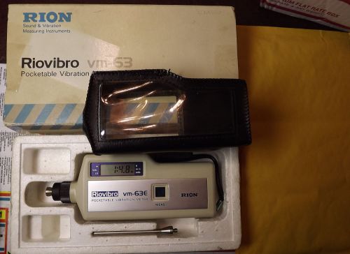 RION Riovibro VM-63 Accelerometer Mini Portable Vibration Meter
