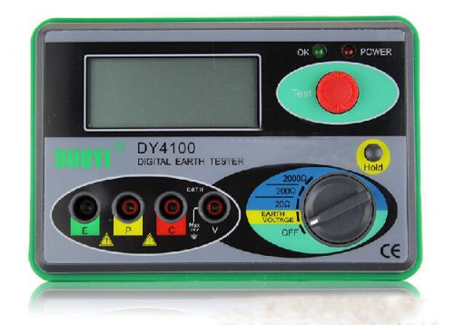 Update DY4100 Digital Earth Ground Resistance Tester Meter 2000? 0.01