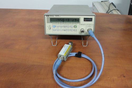 ? AGILENT HP 437B &amp; 8482A ? COMPLETE RF POWER METER 100KHz-4.2GHz WORKING 100%