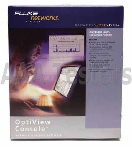 Fluke networks optiview console network analysis software version 7.0 for sale