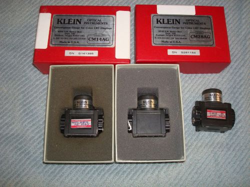 Three - klein convergence gauges - cm28ag, cm14ag, cm7ag - used for sale