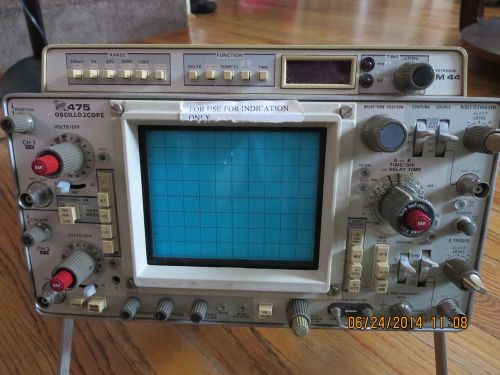 Tektronix 475 oscilloscope w/47 (for use indication only) for sale