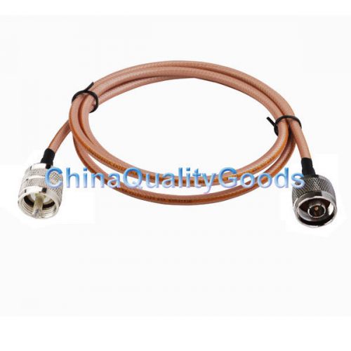 N-Type plug to UHF PL-25 male connector adapter pigtail jumper cable RG400 1M
