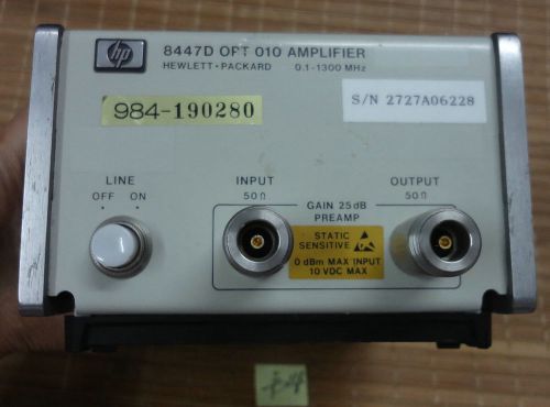 Hp agilent 8447d amplifier hewlett packard 0.1-1300 mhz for sale