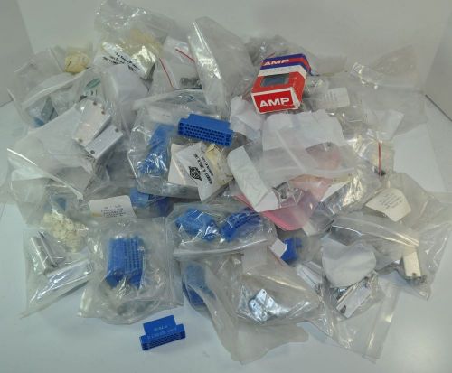 Huge lot of tyco amp &#034;m&#034; series 26p 34p 50p connector kits and parts mil-spec for sale