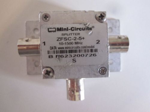 Mini-circuits zfsc-2-5+ 2 way power splitter / combiner 10-1500 mhz 50? for sale