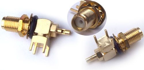 30PCS SMA female Waterproof O-ring nut PCB adapter T Adapters