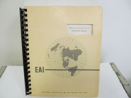 Electronic Associates Series 1202 Bar Chart Recorder Installation Handbook