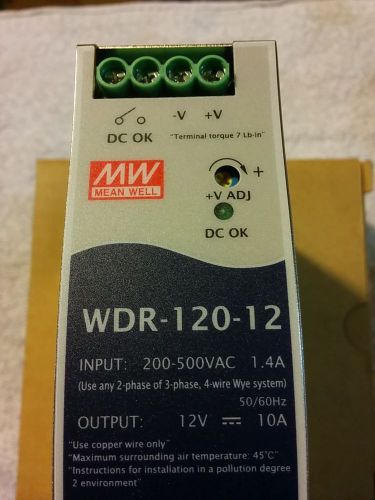 Mean Well Power Supply WDR-120-12
