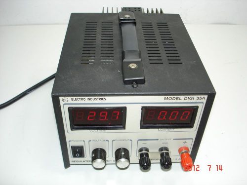 Electro Industries Regulated DC Power Supply Model DIGI 35A