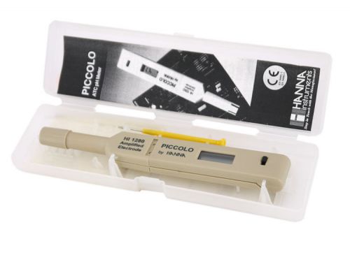 Hanna Piccolo ATC pH Meter Amplified Electrode Tester w/HI1280 Probe Replacement