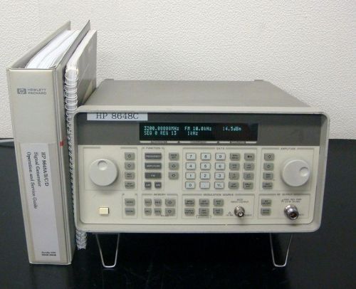 Hp 8648c /1e5 9khz-3.2ghz synthesized signal generator for sale