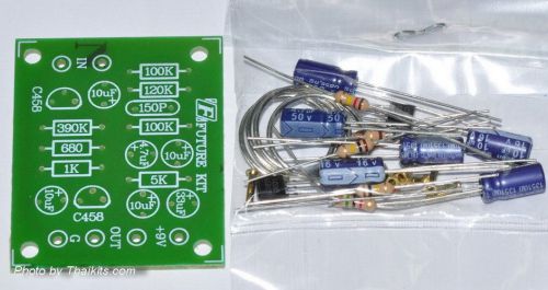 Basic Dynamic Microphone 2 transistor Preamplifier 9VDC UN-Assembled Kit [FK647]