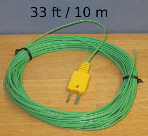 Extra Long 33ft 10m K-Type Thermocouple Wire for Digital Thermometer Temperature