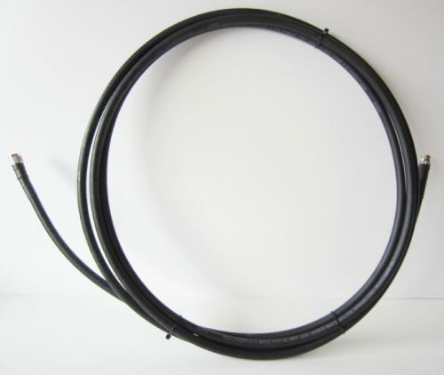 20&#039; terrawave coaxial cable tws-600fr 4.47mm x 20 ft 1 male 1 female coax new for sale