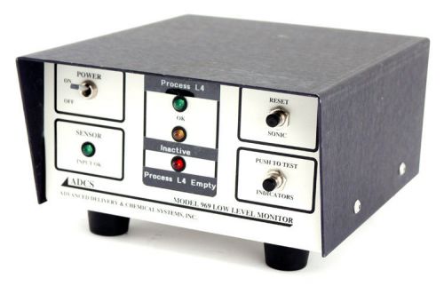 ADCS 969 Compact Benchtop Low Level Sonic Sensor Monitor Unit PARTS/REPAIR