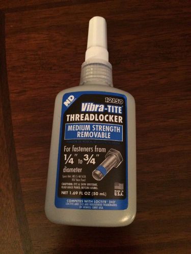 Vibra-Tite Medium Strength Blue ThreadLocker Anaerobic 50mL 12150 1/4&#034; - 3/4&#034;