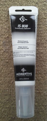 MOMENTIVE IS808 Sealant, Adhesive, Silicone, Translucent, Clear 2.8 oz.