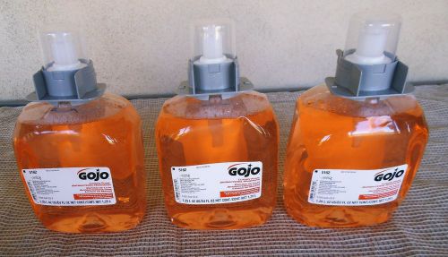 NEW 3 GOJO 5162 42 OUNCE LUXURY FOAM ANTIBACTERIAL HANDWASH SOAP REFILLS