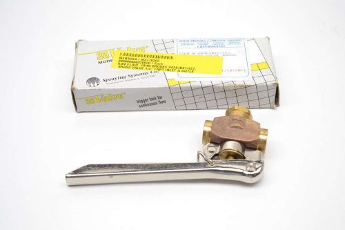 JOHN BROOKS AA36-1/4 BRASS VALVE INLET/OUTLET 1/4 IN SPRAY-PAINT GUN B427862