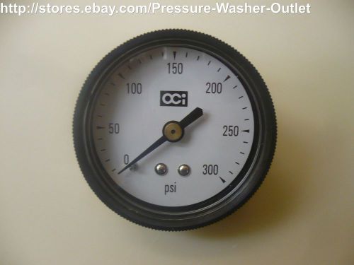 0-300 PSI  Pressure Gauge 1/4NPT Rear Mount 2&#034;Diameter Face New
