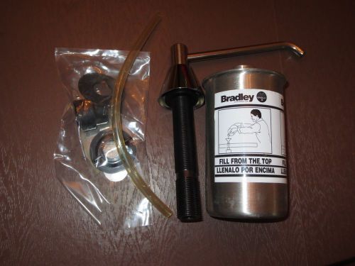 Bradley 6306 soap dispenser valve pump and canister nib chrome silver for sale