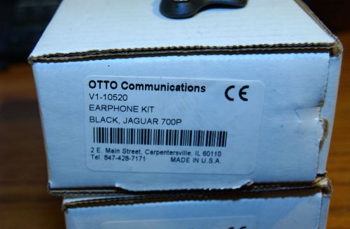 OTTO V1-10520 EARPHONE KIT BLACK FITS M/ACOM JAGUAR 700P P5100 P7100 P7200 P7300