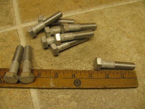 10 New 1/2&#034;x2 1/4&#034; SS Bolts Stainless Steel Hex Head