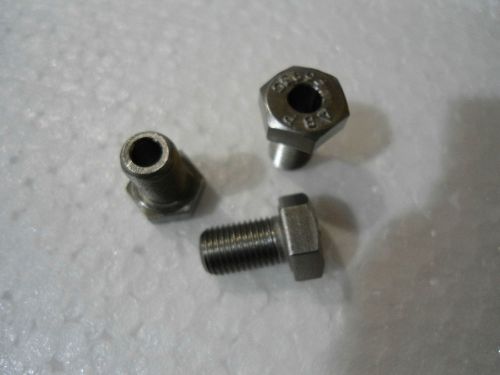 Bolt 3/8 24 thread x 5/8 long thru hole stainless hex head fastner new300+ bolts for sale