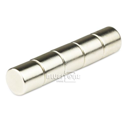 5pcs Big Strong Round Disc Cylinder Magnets 10 * 10mm Neodymium Rare Earth N50